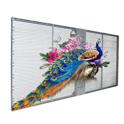 500*1000 TRA-M Display de ecrã LED transparente interior Fácil instalação em Shopping Mall