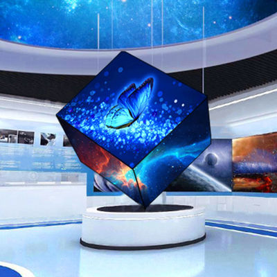 Display LED de forma especial de alta precisão / tela LED de cubo para shopping mall
