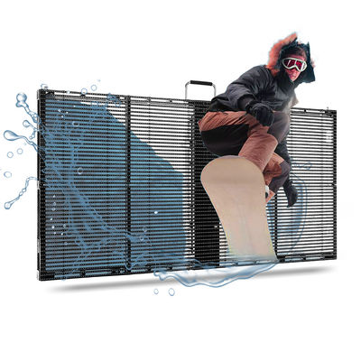 500mm*1000mm PH3-7 exterior Full Color LED de alto brilho Transparente