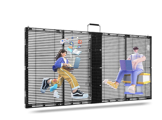 500X1000mm PH5-10 Exterior Alto brilho Alta taxa de atualização LED Display transparente