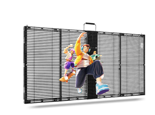 PH10-10 à prova d'água Veja através de tela LED Full Color LED Wall Screen Display Outdoor