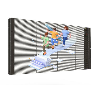 Display de parede LED transparente para interiores PH3.91-7.82 Pitch de pixels Alta permeabilidade
