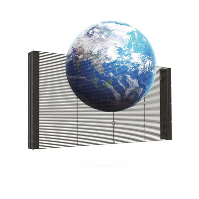 Display de parede LED transparente para interiores PH3.91-7.82 Pitch de pixels Alta permeabilidade