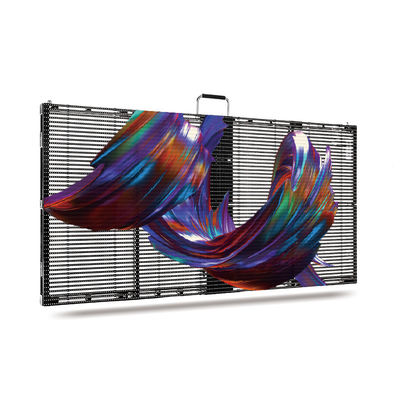 500 mm*1000 mm PH5-10 Ângulo de visão exterior amplo Ecrã LED transparente