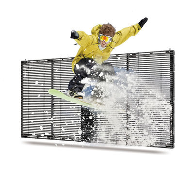 Ecrã de visualização LED transparente de alta precisão de 500*1000mm PH15-15