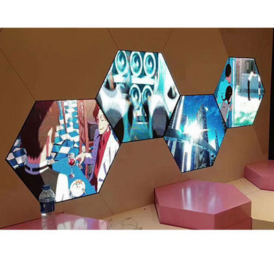 Ecrã LED Hexagonal de Alta Precisão, Display LED Personalizado de Grande Carga