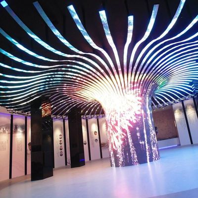 Advertising Splicing Flexível LED Screen Wall Personalizado Curva LED Video Wall