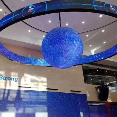 Ecrã LED grande e flexível Ecrã de vídeo curvo de alto brilho