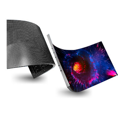 Publicidade Ecrãs de palco LED flexíveis de cores completas Parede de exibição LED curva