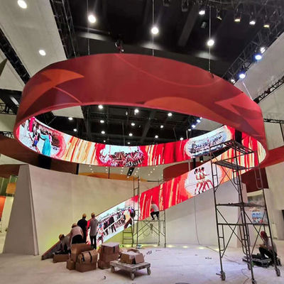 Ecrã de visualização flexível LED de alto brilho, pode ser dobrado até 180°, pode ser emoldurado à vontade