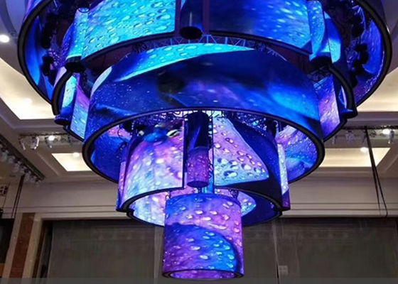 Ecrã de visualização flexível LED de alto brilho, pode ser dobrado até 180°, pode ser emoldurado à vontade