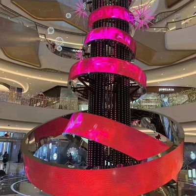 Exibição de filme transparente LED a cores completas Ângulo de visão grande e alto cinza