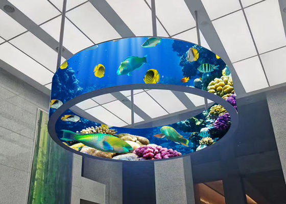 Ecrã LED holográfico de alto brilho em cores completas para publicidade exterior