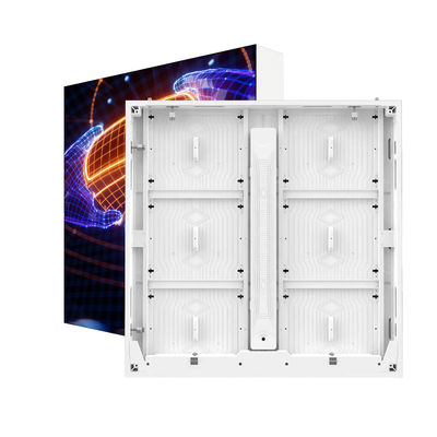 Cabine de alumínio de tela 3D LED exterior personalizada 480mm * 320mm de alta definição sem óculos