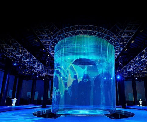 Soluções de exibição inovadoras de ecrã de filme de cristal LED de poupança de energia e ecológico