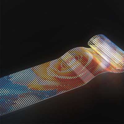 Ecrã de filme de cristal LED de integração transparente 100000 horas longa vida útil 15 mm espaçamento entre pontos
