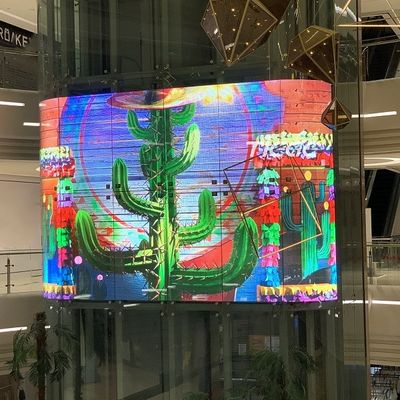 Iluminação personalizada Ecrã de filme de cristal LED transparente para impacto visual dinâmico