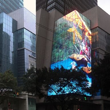 Iluminação personalizada Ecrã de filme de cristal LED transparente para impacto visual dinâmico