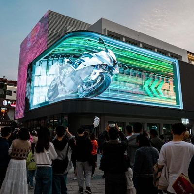 Ecrã LED 3D de baixo consumo à prova d'água exterior personalizado