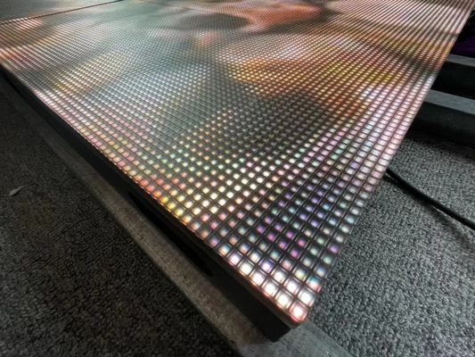 Painéis de piso LED interativos CE, azulejos de piso de dança LED 500mm * 500mm