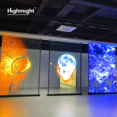 Ecrã de filme de cristal de LED altamente transparente