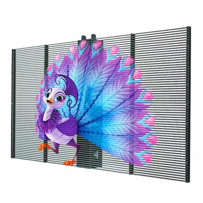 500*1000 TRA-M Display de ecrã LED transparente interior Fácil instalação em Shopping Mall