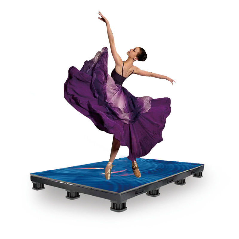 DM-R PH4.8 Painéis iluminados para piso de dança, azulejos LED interativos em cores completas