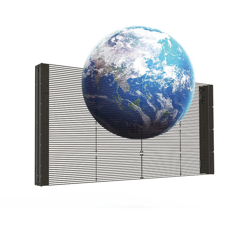 Display de parede LED transparente para interiores PH3.91-7.82 Pitch de pixels Alta permeabilidade