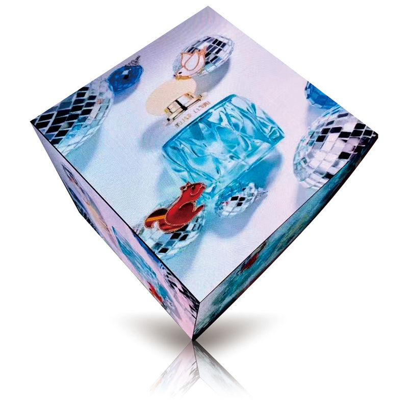 RoHS Custom LED Screen Full Color Hexagon Cylinder Pie Screen Fácil de instalar / manter