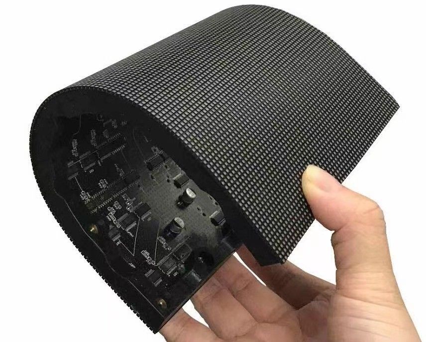 Publicidade Ecrãs de palco LED flexíveis de cores completas Parede de exibição LED curva