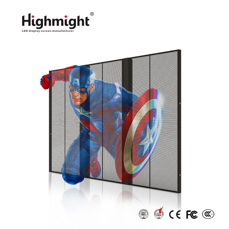 TRA-B 15-15 Tela LED transparente para interiores Tela de publicidade 3D Modo de manutenção dupla